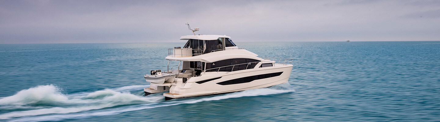 Aquila 54 out on the water