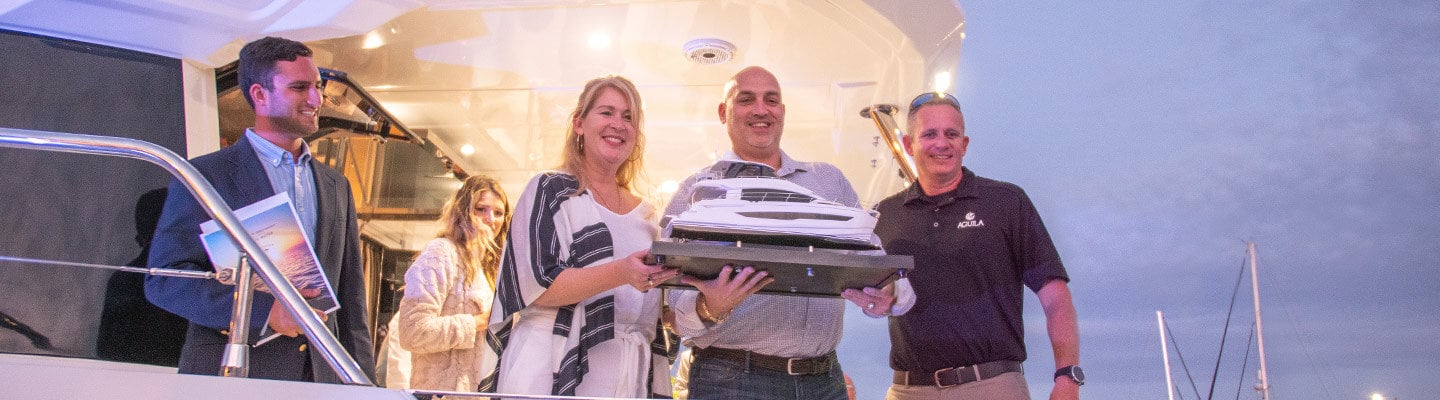 Christening of the Aquila 54 Yacht—Hull #1